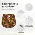 thumbnail image 6 of Lsque Sunflower Printed Women's Running Shorts with Liner Pockets,Elastic Quick Dry Workout Athletic Gym Yoga Shorts,Womens High Waist Shorts-Large, 6 of 9