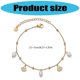 thumbnail image 3 of Minimalist Pearls Shell Foot Chain Jewelry Adjustable Stainless Steel Anklet for Casual Outfits and Special Occasions, 3 of 5