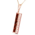 thumbnail image 2 of Galaxy Gold 14k Rose Gold 18" Grecian-inspired Necklace with Natural Garnets, 2 of 3