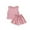 Pink, variant on Odeerbi 1-8 Years Toddler Boys Girls Summer Outfits Tank Tops Shorts Two-piece Set Cute Solid Color Soft Shorts Set Toddler Boys Girls Clothes