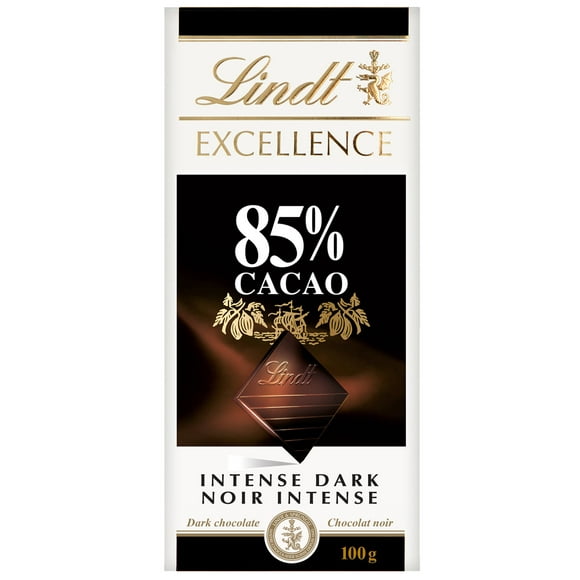Lindt EXCELLENCE 85% Cacao Dark Chocolate Bar, 100 Grams, 100 g