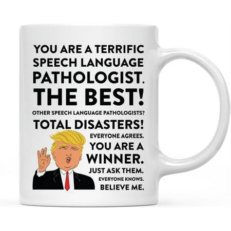 

Funny President Coffee Mug Gag Gift Speech Language Pathologist 1-Pack Includes Gift Box Christmas Birthday Graduation Novelty Dring Cup Gift Ideas