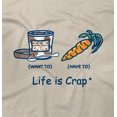 thumbnail image 2 of Life Is Crap Diet Good Life Funny T Shirts Gift Ideas T-Shirt Tee by Life Is Crap, 2 of 2