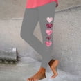 thumbnail image 2 of lcziwo Lightning Sales Today, Women's Valentines Day Printed Leggings High Waisted Butt Lifting Tight Pants Gym Casual Skinny Workout Yoga Pants Holiday Leggings Gray XXL, 2 of 7