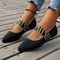 thumbnail image 2 of YOUYEDIAN Womens Mary Jane Shoes Work Non Slip Slip on Ballet Flats Shoes Spring Trendy Wide Closed Toe Low Heels Walking Shoes, 2 of 5