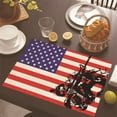 thumbnail image 2 of Lilixerw 4th of July Placemats,Red White Blue Heat Resistant Placemat Washable Summer Table Mats Independence Day Party Holiday Decor for Home Kitchen Dining Table Outdoor Indoor, 2 of 6