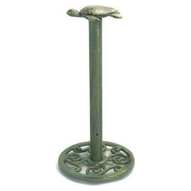 Buy Antique Silver Cast Iron Sea Turtle Paper Towel Holder 13in