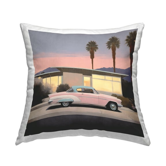 Stupell Industries California Classic Car Decorative Printed Throw Pillow Design by Noah Bay.