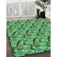 thumbnail image 3 of Ahgly Company Machine Washable Indoor Rectangle Transitional Green Area Rugs, 3' x 5', 3 of 7