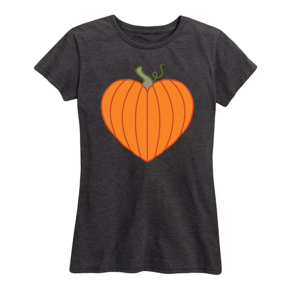 Instant Message - Pumpkin Heart - Women's Plus Size Short Sleeve Graphic T-Shirt