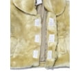 thumbnail image 4 of B-One Kids Girls Soft Faux Fur Jacket with Beret Hat, Toddler Girls, Size 2T, Khaki, 4 of 4