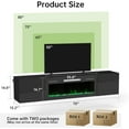 thumbnail image 2 of JINSEED 70" Fireplace TV Stand with 36" Electric Fireplace Up to 80" TVs, Modern Wood Media TV Console, Black, 2 of 9
