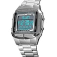 thumbnail image 2 of Relogio 1381 Hombres Analógicos Moda De Moda Casual De Deportes Informales Muñeca 2 Tiempo 5 Alarma 3atm Relojes Multifuncionales De retroceso De Acero Inoxidable, 2 of 5