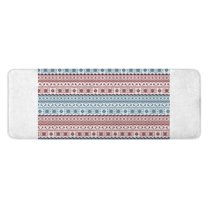 Christmas Folk Pattern Kitchen Rug Mat,Kitchen Runner Rugs Non Skid Washable,Decorative Kitchen Floor Mats for Kitchen,Sink,Laundry,17"x47.2"