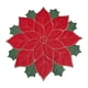 thumbnail image 2 of Mantel Individual Navideño Macarena de Lino Bordado Rojo 40cm, 2 of 8