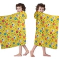thumbnail image 4 of Fairy Princess Flower Pattern Hooded Bath Towel，60"x35" for Ages 3 To 12 Kids, Quick Dry Lightweight Soft Microfiber Hood Beach Towel Cover Up for Kids, 4 of 7