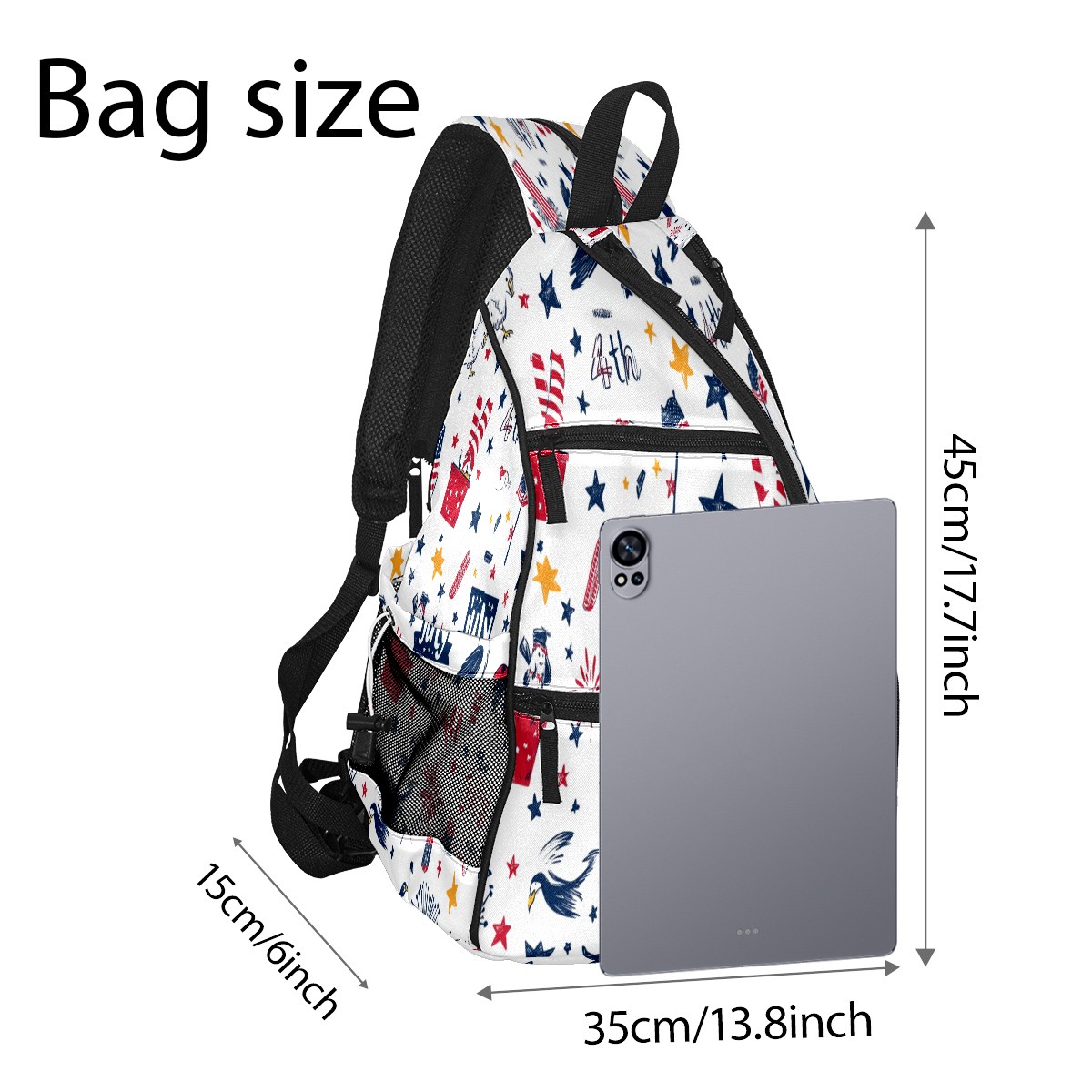 Pickleball Bags for Men Women Pickleball Backpack with Large Capacity Lightweight Adjustable Pickleball Sling Bag Hold Paddles, Balls, Accessories July Cute Pattern