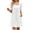 White, variant on Aayomet Mother Of The Bride Dresses for Wedding Ladies Fashion Casual Short Sleeves Solid Color Dress Dress Vacation Beach Dress,Green M