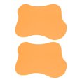 thumbnail image 1 of Unique Bargains 2pcs Acrylic Irregular Coaster, Creative Coaster Mug Pad Coffee Cup Coaster, Orange (7x6 Inch), 1 of 6