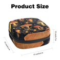 thumbnail image 2 of Sanitary Napkin Storage Bag, Mushrooms Forest Seamless Pattern Portable Menstrual Pad Bag for Teen Girls Store Panty Liners Tampons Sanitary Pads for Women Ladies, 2 of 6