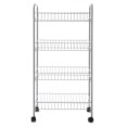 thumbnail image 5 of Mainstays 4 Tier Steel Wire Cart, Gray, 5 of 12