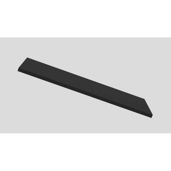 Shelf Board Black 24 in. L x 8 in. D x 0.6 in. H