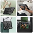 thumbnail image 4 of SEYMAC Case for iPad Pro 13 Inch M5 2025 / M4 2024, Heavy Duty Shockproof Protective Case with Screen Protector, 360&deg; Rotating Stand, Hand/Should, 4 of 8