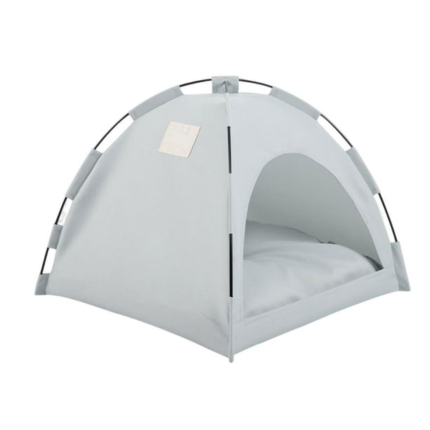 Tienda de campaña para cobayas, impermeable, para exteriores, para gatos, con protección solar, refugio para gatos callejeros. 50x50cm Gris