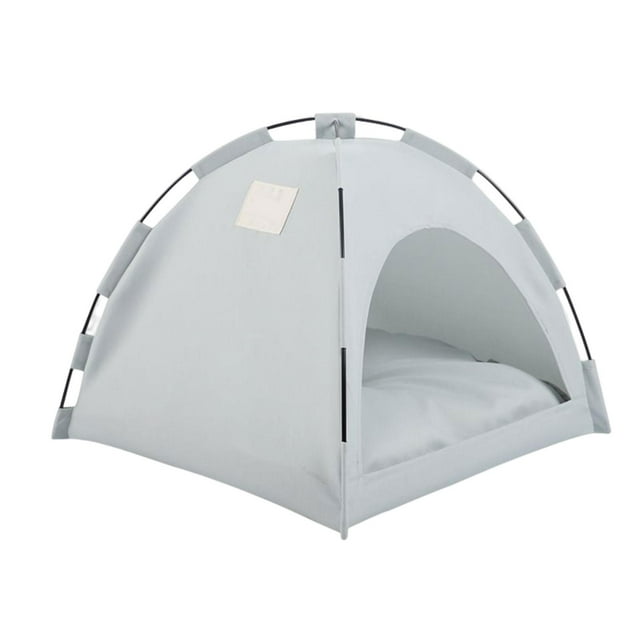 Tienda de invierno para mascotas jinwen Casa impermeable 40x40cm Gris Refugio de gatos callejeros