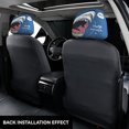 thumbnail image 3 of Kdxio Great White Shark Pattern Print 2 Piece Car Head Rest Covers Set Auto Front/Rear Seats Headrest Cover Universal Fit Most Cars,Sedan, SUV, 3 of 9