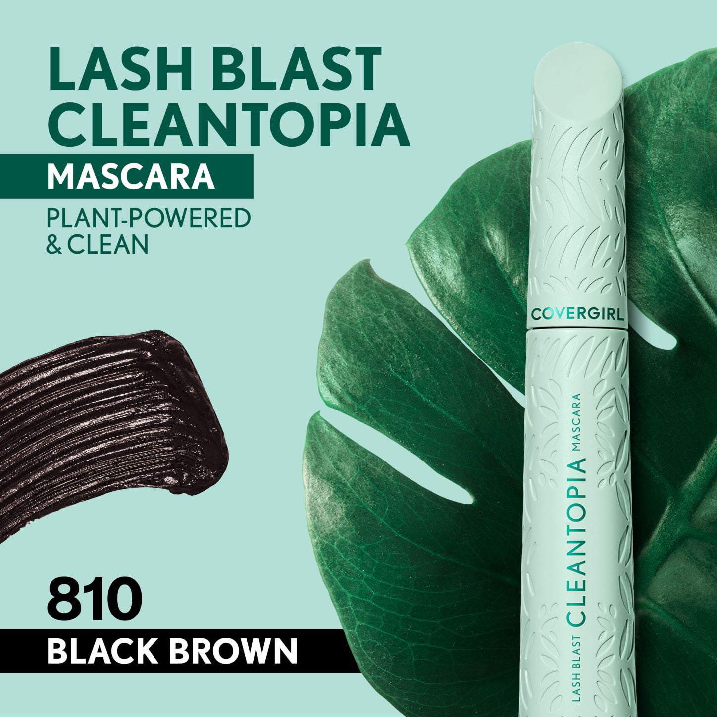 COVERGIRL Lash Blast Cleantopia Mascara, 810 Black Brown, 0.32 fl oz