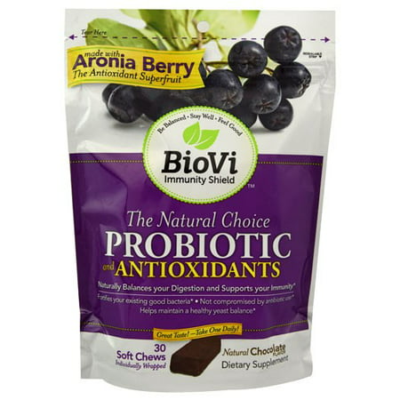 BioVi Le choix naturel probiotique et antioxydants chocolat - 30 comprimés à croquer