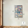 thumbnail image 5 of Pastel Riot Modern Boho Vibes Set Shadowbox Floral Abstracts by Art Remedy, Blonde Frame, 30 x 24, 5 of 6