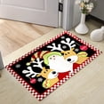 thumbnail image 5 of Suncoda Christmas Rug, Cartoons Christmas Crystal Velvet Floor Mat Home Door Rubbing Dirt Carpet Disengaged Washing Non-slip Mat, 5 of 5