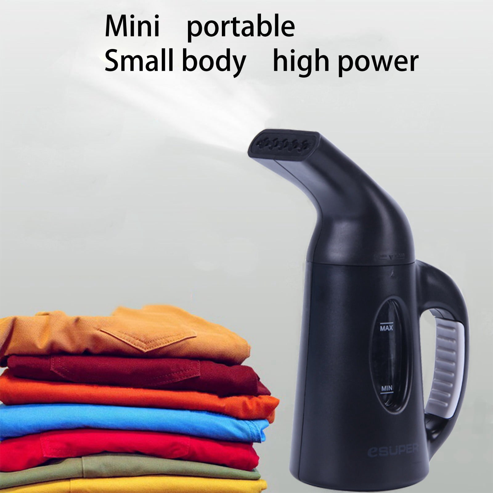 Gnmfd Handheld Travel Garment Steamer for Clothes Wrinkle Remover, Portable Mini Steam Iron for Home Hotel Curtains Dresses Shirts Bedding, Powerful Quick Heating Travel Use