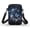 Butterfly Flower, variant on Polyester Small Crossbody Purse Double Deck Messenger Bag for Travel(American Flag Pattern)