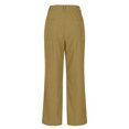 thumbnail image 6 of FAIWAD Women Corduroy Pants Vintage Button Down Wide Leg Pants with Pockets Casual Business Dress Work Trousers, 6 of 8