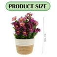 thumbnail image 3 of 2026 New Arrivals Artificial Potted Flowers Fake Plants In Rattan Pot,Woven Flower Basket Artificial Potted Plant Faux Floral Arrangement,Lifelike Indoor Decoration For Desktop Office, 3 of 9
