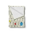 thumbnail image 2 of Minimalist Soft Flannel Fleece Blanket, Abstract Big Little Circles Dots Spots Contemporary Simplistic Hipster Fashion, Cozy Plush for Indoor and Outdoor Use, 70" x 90", Multicolor, by Ambesonne, 2 of 5