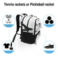 thumbnail image 6 of WOLT | Professional Tennis Backpack for Men & Women - 2 Racket Holder with Ventilated Shoe Compartment, Beige 34L Sports Bag​, 6 of 7