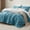 12 - Teal Blue, variant on 3-Piece Queen Sage Green Reversible Floral Comforter Set, Soft Botanical Bedding with 1 Comforter & 2 Pillow Shams