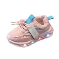 thumbnail image 4 of PINQI Kids Light Up Sneakers Boys Girls Soft Sole Breathable Sport Shoes LED Glowing Luminous Tennis Sneakers for Outdoor, 4 of 6