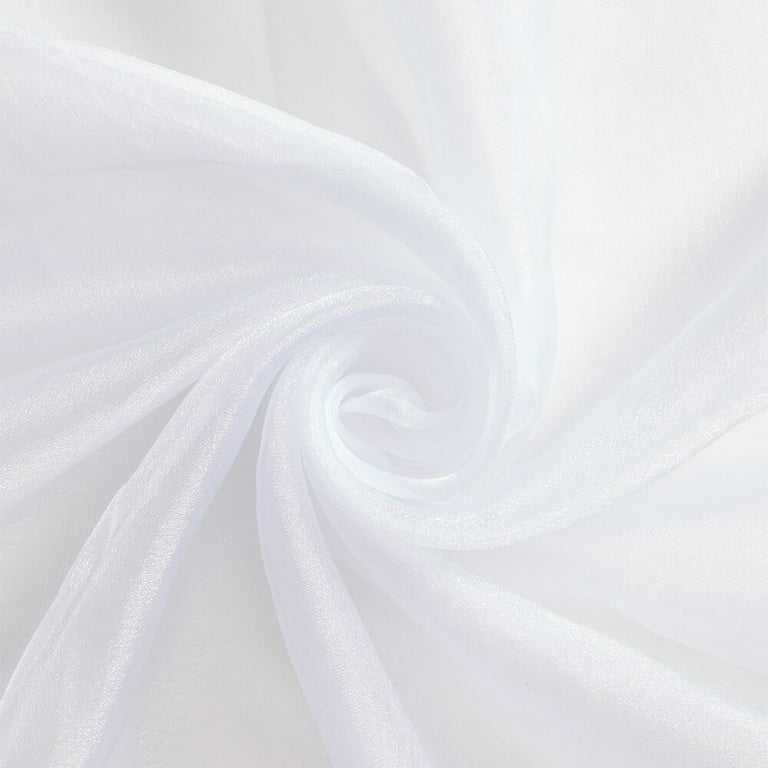 FWD 60 100% Polyester Organza Sewing & Craft Fabric By the Yard, White
