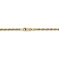 thumbnail image 4 of 14K Yellow Gold 2.8mm Diamond Cut Extra-Light Rope Chain 24 Inch, 4 of 5