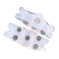 thumbnail image 3 of Crampones para hielo, antideslizantes, portátiles, ligeros, con agarre para zapatos, tacos de tracción para correr, caminar, senderismo, exteriores, transparente, 3 of 8
