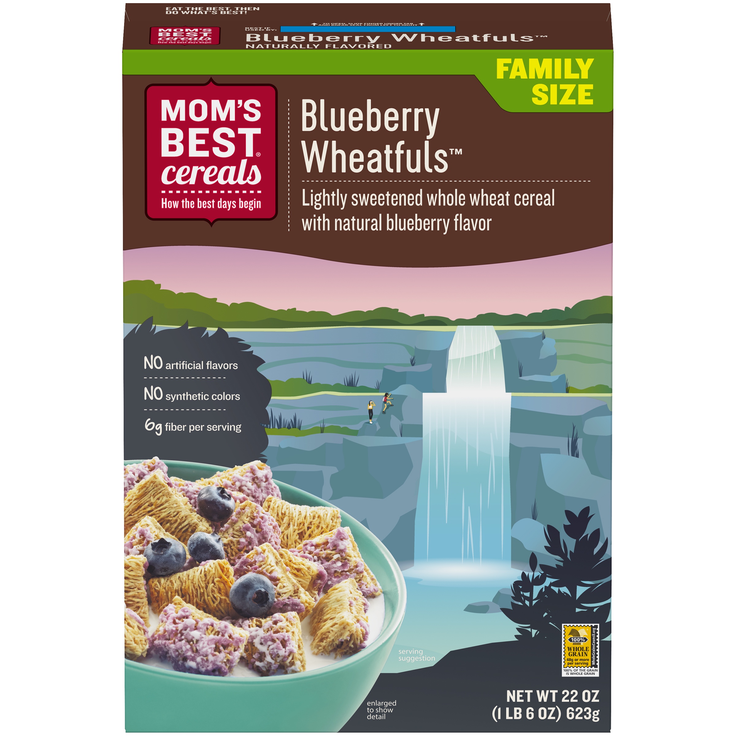 Mom's Best® Cereals Blueberry Wheatfuls® 22 oz. Box