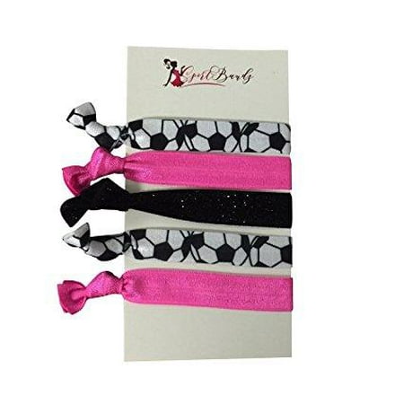 Soccer Hair Ties Pink Walmart Com