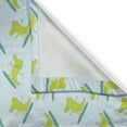 thumbnail image 3 of Ambesonne Gator Kitchen Curtains, Surfing Happy Crocodile, 55"x45", Pale Blue Yellow Green, 3 of 3