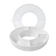 thumbnail image 1 of Naiovety Bandeja reutilizable para refrigerios con tapa, resistente al polvo, cubierta y dividida de silicona. Mostrada blanco, 1 of 6