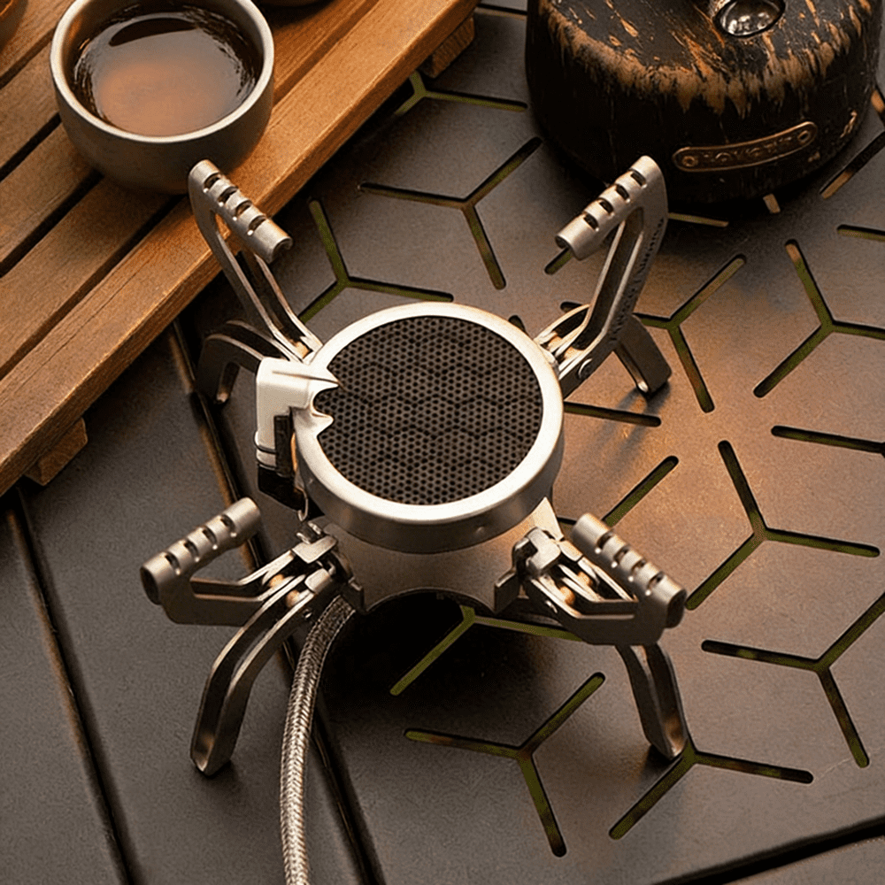 Miren 3800W Propane Camping Stove, Foldable Infrared Gas Burner with Adjustable Flame Control, Windproof Portable Outdoor Stove for Camping, Hiking & Backpacking